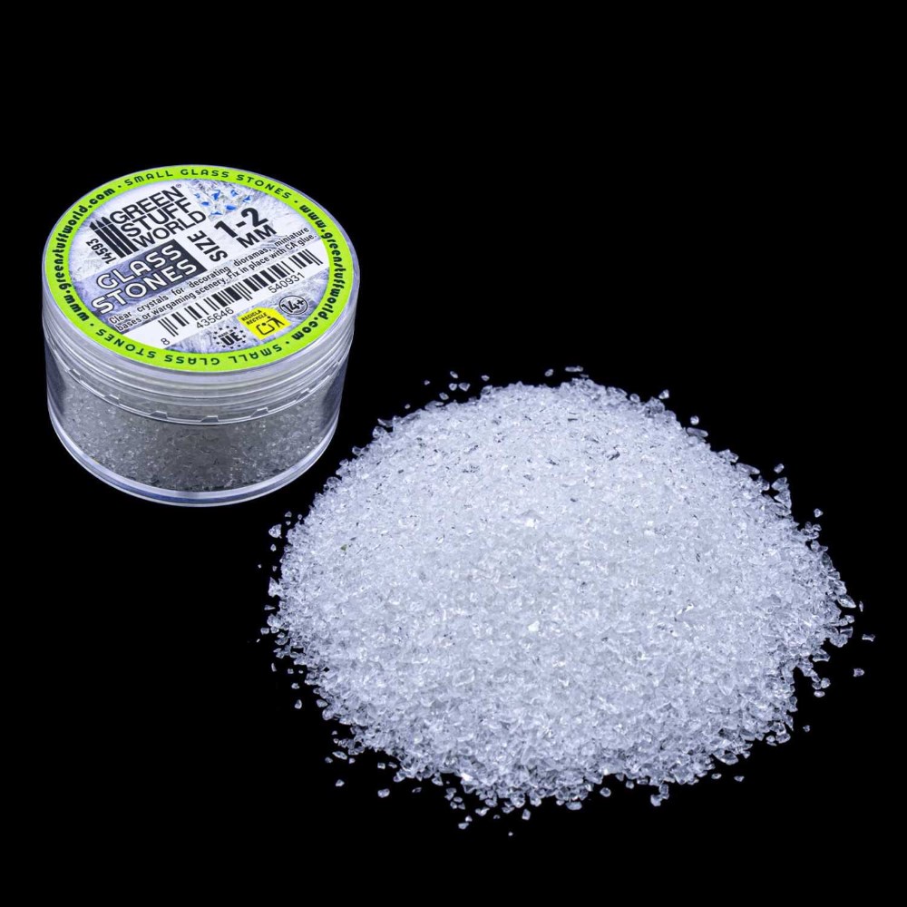 Drvené sklené kamienky 1–2 mm